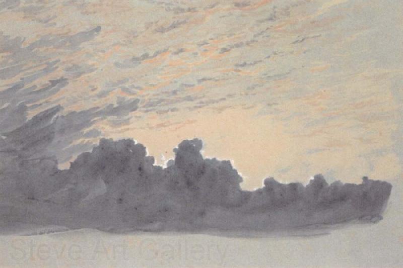 Conrad Martens Cloud study France oil painting art